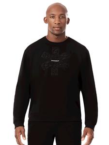 Heren round neck sweat black star