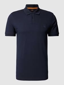 Boss Orange Slim fit poloshirt met korte knoopsluiting