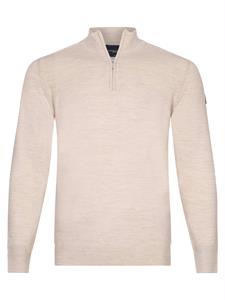 Cavallaro Napoli Cavallaro Palio Half Zip Trui Wolmix Ecru