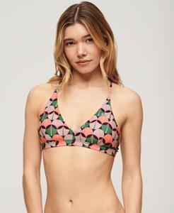 Superdry Vrouwen Triangelbikinitopje met Gekruiste Rugbandjes Oranje