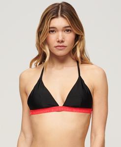 Superdry Vrouwen Elastische Triangelbikinitop Zwart