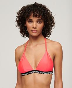 Superdry Vrouwen Elastische Triangelbikinitop Roze