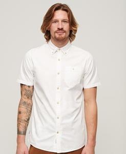 Superdry Mannen The Merchant Store - Overhemd met Korte Mouwen Wit