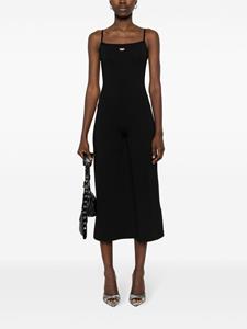 Diesel Midi-jurk met logopatch - Zwart