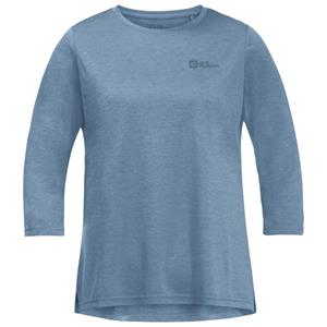 Jack Wolfskin  Women's Crosstrail 3/4 Tee - Longsleeve, blauw