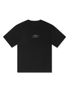 dolce&gabbanakids Dolce & Gabbana Kids Katoenen T-shirt met logoprint - Zwart