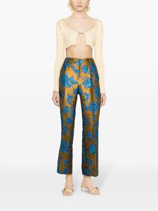 La DoubleJ Broek met jacquard - Goud