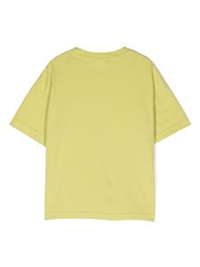 aspesikids Aspesi Kids Katoenen T-shirt met logopatch - Groen