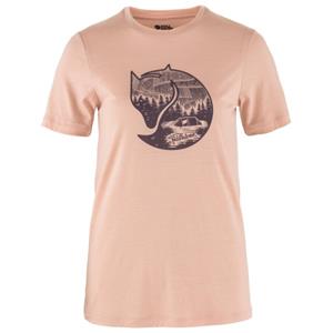 Fjällräven  Women's Abisko Wool Fox S/S - Merinoshirt, roze/beige