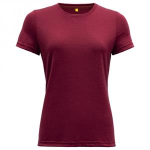 Devold  Women's Eika Tee - Merino-ondergoed, rood