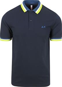 T-shirt Sun68 Poloshirt Multistripes Navy