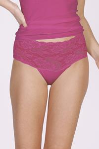 Nina von C dames slip kant biologisch katoen - Colours - Hoge tailleslip - Onderbroek dames
