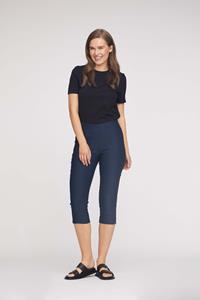 LAURIE Damen vegan Hose Elizabeth Slim Capri Medium Length Navy