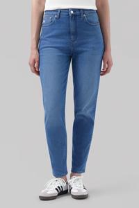 MUD Jeans Damen vegan Jeans Mams Stretch Tapered Authentic Indigoblau