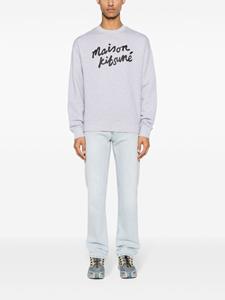 maisonkitsuné Maison Kitsuné Sweater met logoprint - Grijs