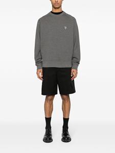 maisonkitsuné Maison Kitsuné Sweater met vossenpatch - Grijs