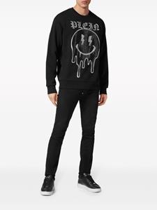 philippplein Philipp Plein Sweater verfraaid met kristallen - Zwart