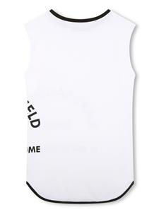 karllagerfeldkids Karl Lagerfeld Kids Jurk met logoprint - Wit