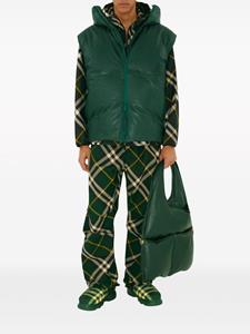 Burberry Broek met wijde pijpen - Groen