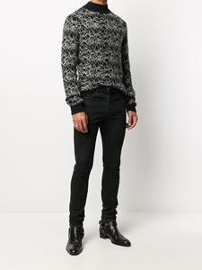 saintlaurent Saint Laurent Trui met hoge hals - Zwart