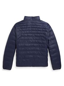 Ralph Lauren Kids Gewatteerd jack met geborduurd logo - Blauw