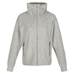 Regatta Dames/Dames Jessalyn Velours Full Zip Fleecejack (Paloma Grijs Marl)