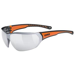 Uvex Sportbrille, (1-St), uvex Unisex – Erwachsene, sportstyle 204 Sportbrille black white/silver