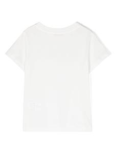 missonikids Missoni Kids Katoenen T-shirt met logo - Wit
