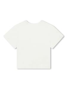 Lanvin Enfant T-shirt met logoprint - Goud