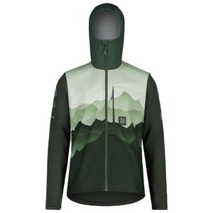 Maloja  BeifussM. Printed - Softshelljack, deep forest mountain range