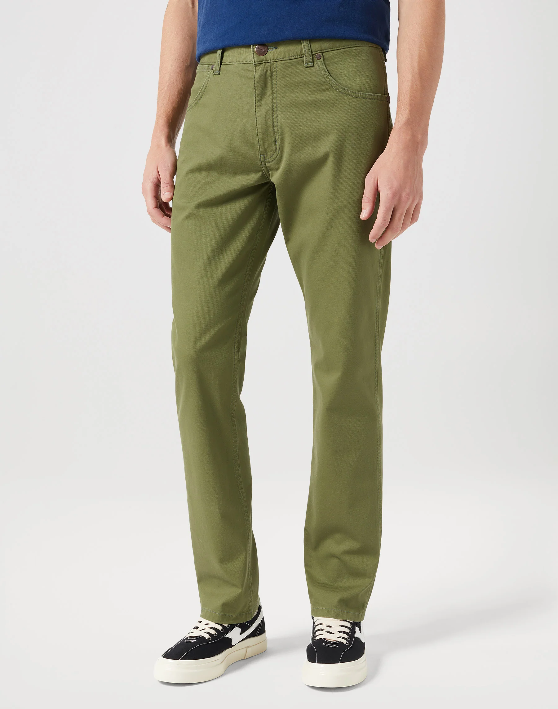 Wrangler Greensboro 803 heren regular-fit olive