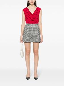 Moschino Shorts met gingham ruit - Zwart