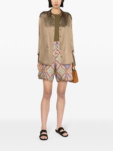 ETRO Shorts met paisley-print - Blauw