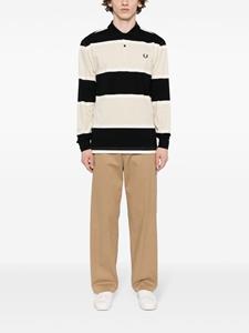 fredperry Fred Perry Gestreept poloshirt - Zwart