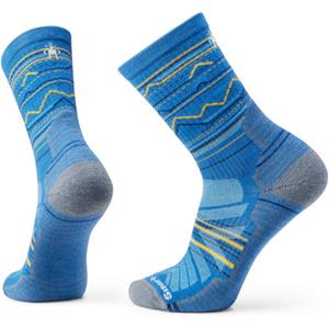 Smartwool - Hike Light Cushion Mountain Range Pattern Crew - Wandelsokken, blauw