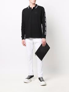 philippplein Philipp Plein Poloshirt met logoband - Zwart