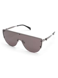alexandermcqueeneyewear Alexander McQueen Eyewear Zonnebril met schild montuur - Zwart