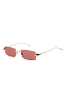 cartiereyewear Cartier Eyewear Zonnebril met rechthoekig montuur - Goud