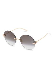 cartiereyewear Cartier Eyewear Trinity zonnebril met rond montuur - Goud