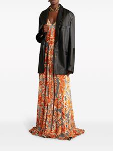 ETRO Jack met enkele rij knopen - Zwart