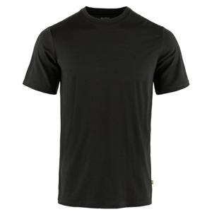 Fjällräven - Abisko Wool S/S - T-shirt, zwart
