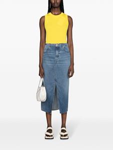 FRAME Midaxi denim midi-rok - Blauw