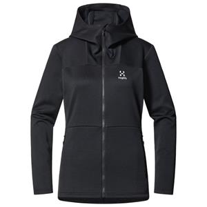 Haglöfs - Women's Willow Mid Hood - Fleecevest, zwart