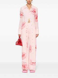 Kenzo Flared broek met roosprint - Roze