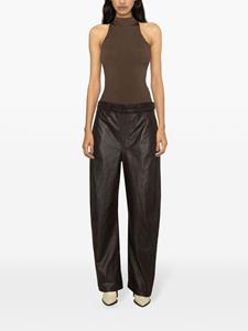 LEMAIRE High waist broek - Bruin