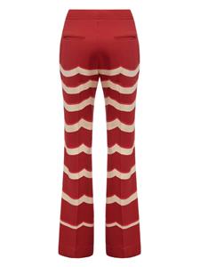 La DoubleJ Flared broek - Rood