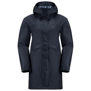 Jack Wolfskin Funktionsmantel CAPE WEST COAT W Kapuze ist fest mit der Jacke verbunden