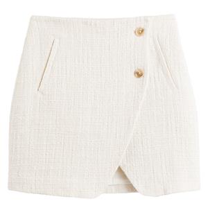 LA REDOUTE COLLECTIONS Mini-rok in tweed, wikkelmodel