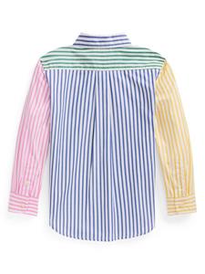 Ralph Lauren Kids Overhemd met colourblocking - Blauw