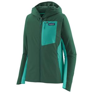 Patagonia  Women's R1 CrossStrata Hoody - Softshelljack, groen